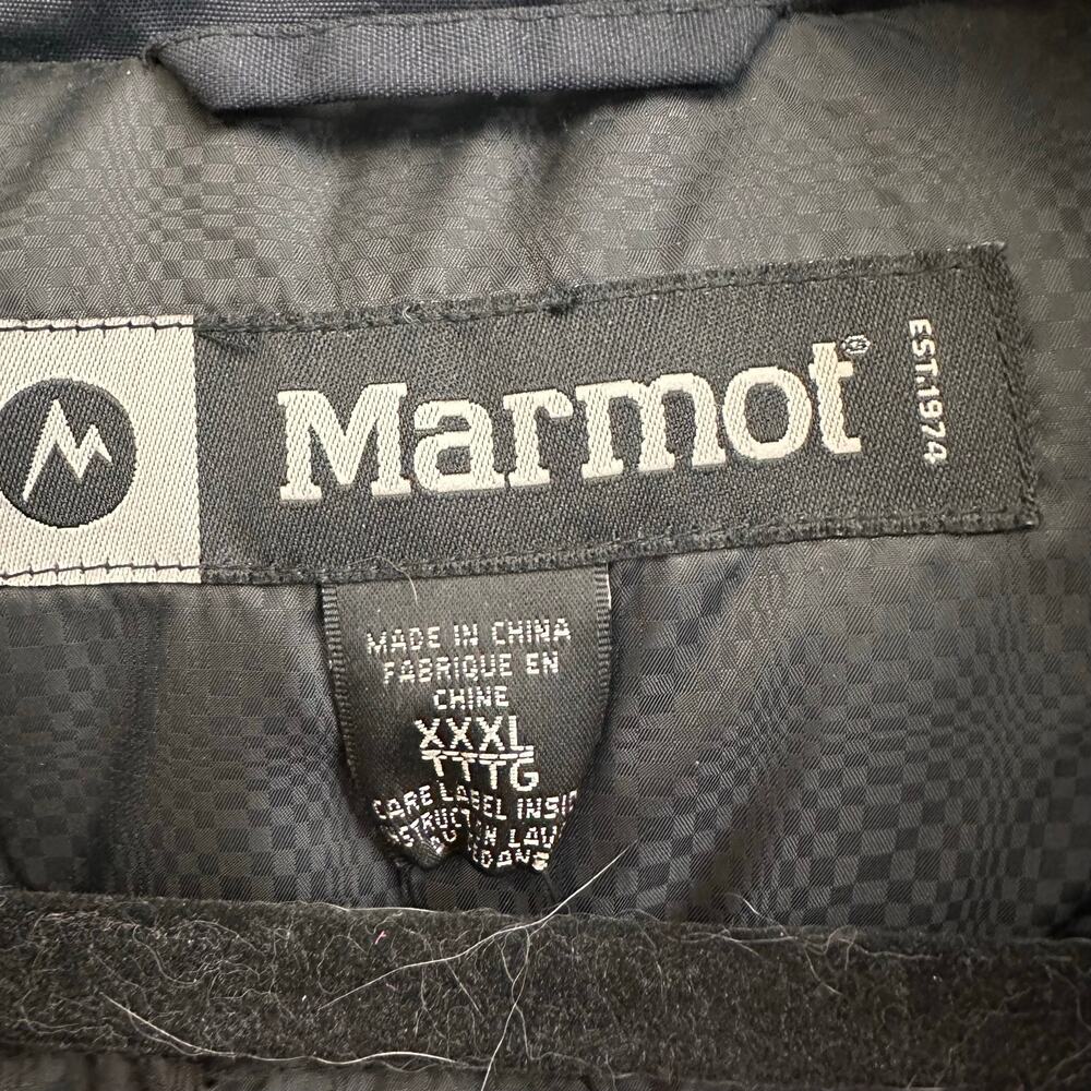 Marmot Yukon Parka Black Puffer Coat Goose Down Classic Coat Men's XXXL NEW* - Picture 5 of 13
